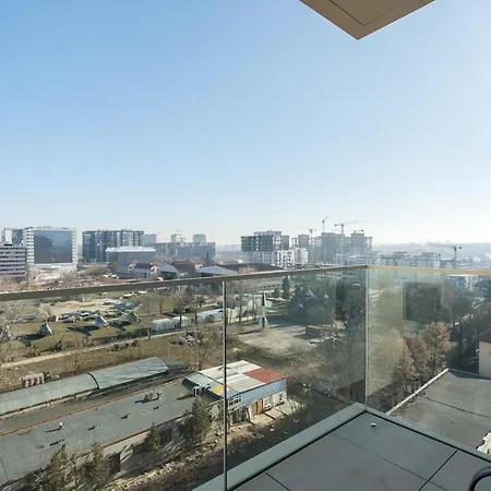 Caffe Luxury King Bed Entire Apartment, Underground Parking Near Promenada Bussiness Center Lejlighed Bukarest